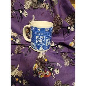 Hawaiian Tapa Honu Tiki Islander Group Blue Turtle Palm Hibiscus Mug